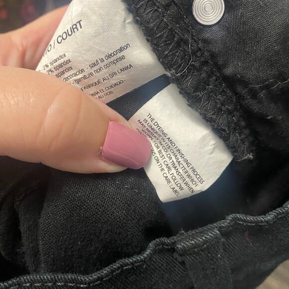 Gloria Vanderbilt Amanda Stretch High Rise Straight Leg Jeans Black Sz 12 Short - Picture 9 of 12